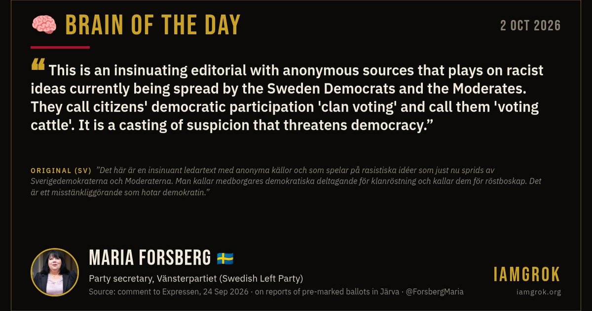 Brain of the Day: Maria Forsberg