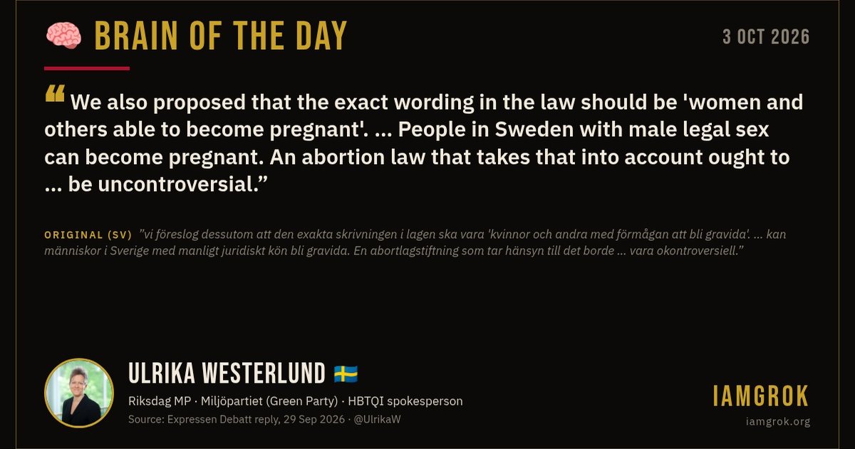Brain of the Day: Ulrika Westerlund